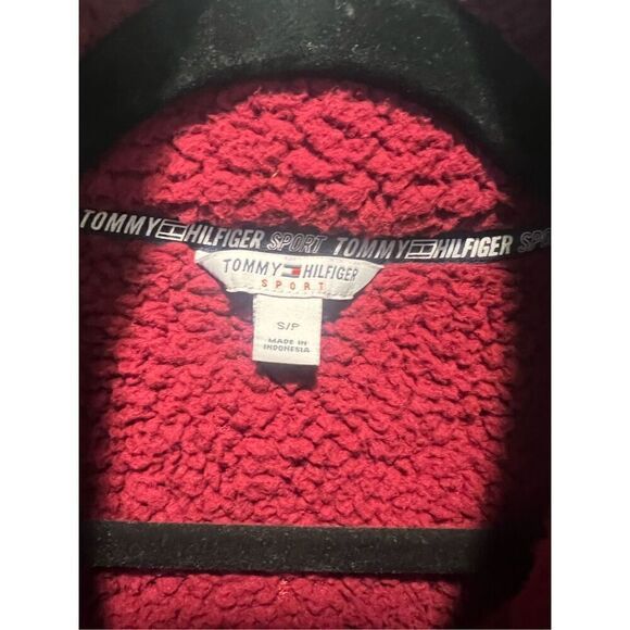 TOMMY HILFIGER SPORT Women's Faux Sherpa Half-Zip Pullover size S - Picture 6 of 7